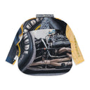 MULTICOLOR RACE PRINT LS BUTTON-DOWN SHIRT