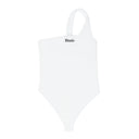 WHITE ASYMMETRIC ONE-PIECE SWIMSUIT