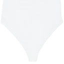 WHITE ASYMMETRIC ONE-PIECE SWIMSUIT