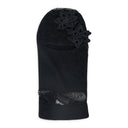 BLACK OVERLAY FACE MASK BASEBALL CAP