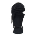 BLACK OVERLAY FACE MASK BASEBALL CAP