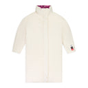 WHITE REVERSIBLE LONG DOWN COAT