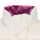 WHITE REVERSIBLE LONG DOWN COAT