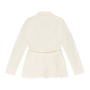 TROMPE LOEIL BELTED TAILORED BLAZER