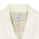 TROMPE LOEIL BELTED TAILORED BLAZER