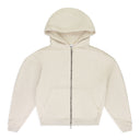 BEIGE ZIP UP HOODIE