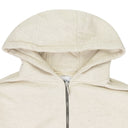 BEIGE ZIP UP HOODIE