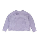 PURPLE ARC WOVEN SWEATER