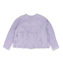 PURPLE ARC WOVEN SWEATER
