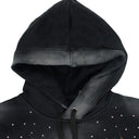 BLACK FLAMES GLASS HOODIE