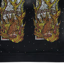 BLACK FLAMES GLASS HOODIE