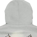 GRAY FLAMES GLASS HOODIE