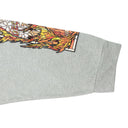 GRAY FLAMES GLASS HOODIE