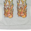 GRAY FLAMES GLASS HOODIE