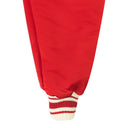 RED SATIN VARSITY JACKET