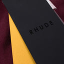 BURGUNDY LOGO EMBROIDERED DRAWSTRING SWEATSHORT