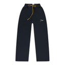 BLACK DRAWSTRING SWEATPANTS