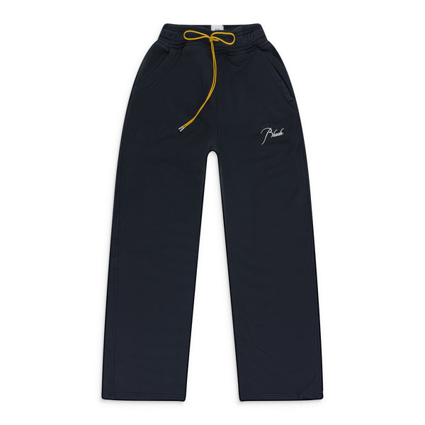 BLACK DRAWSTRING SWEATPANTS