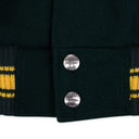 GREEN RAGLAN VARSITY JACKET