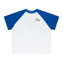 BLUE RAGLAN TEE SHIRT