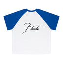 BLUE RAGLAN TEE SHIRT