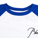 BLUE RAGLAN TEE SHIRT