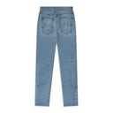 BLUE SNAP DENIM STRAIGHT-FIT JEANS