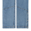 BLUE SNAP DENIM STRAIGHT-FIT JEANS