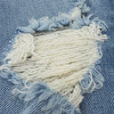 BLUE SNAP DENIM STRAIGHT-FIT JEANS