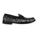BLACK BANDANA LOAFERS