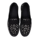 BLACK BANDANA LOAFERS