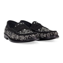 BLACK BANDANA LOAFERS