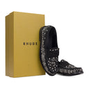 BLACK BANDANA LOAFERS