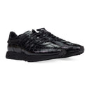 BLACK CROC RUNNER SNEAKERS