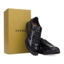 BLACK CROC RUNNER SNEAKERS