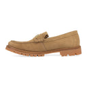 BEIGE LUG LOAFERS