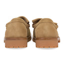 BEIGE LUG LOAFERS