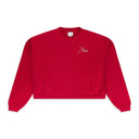 RED SCRIPT LOGO CREWNECK