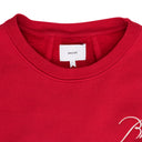 RED SCRIPT LOGO CREWNECK