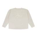 BEIGE LONG SLEEVE REVERSE TEE