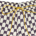 WHITE CHECKERED PJ SHORTS