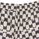 WHITE CHECKERED PJ SHORTS
