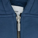 BLUE SCRIPT LOGO ZIP UP HOODIE
