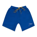 BLUE LOGO EMBROIDERED DRAWSTRING SWEATSHORT