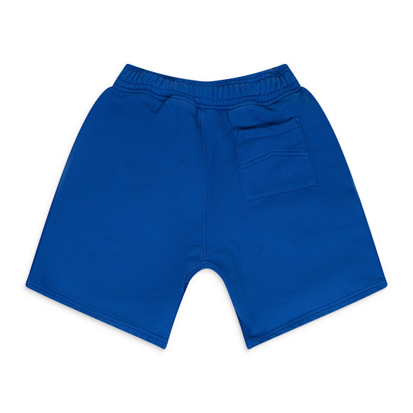 BLUE LOGO EMBROIDERED DRAWSTRING SWEATSHORT
