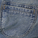 BLUE DENIM LIGHTNING VARSITY JACKET