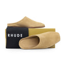 TAN CHATEAU SUEDE MULES