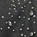 Black Cashew Blossom Pearl Sweatpants