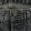 Black 501 Tapered Denim