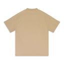 Beige Embossed Box Logo T-Shirt